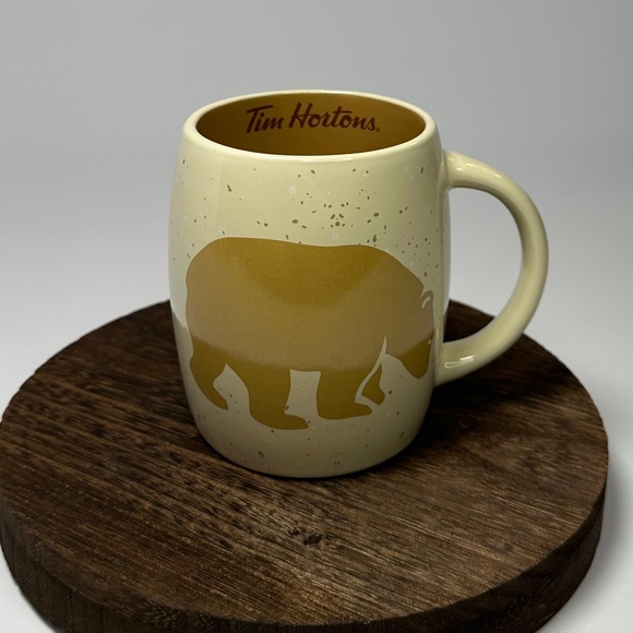 Tim Hortons Other - ✨ 2 for $10 DEAL! ✨ Tim Hortons Bear Mug | Speckled Ceramic Coffee Cup